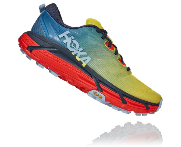 Hoka One One Mafate Speed 3 Mens UK - Blue Trail Running Shoes - SXIZA4026